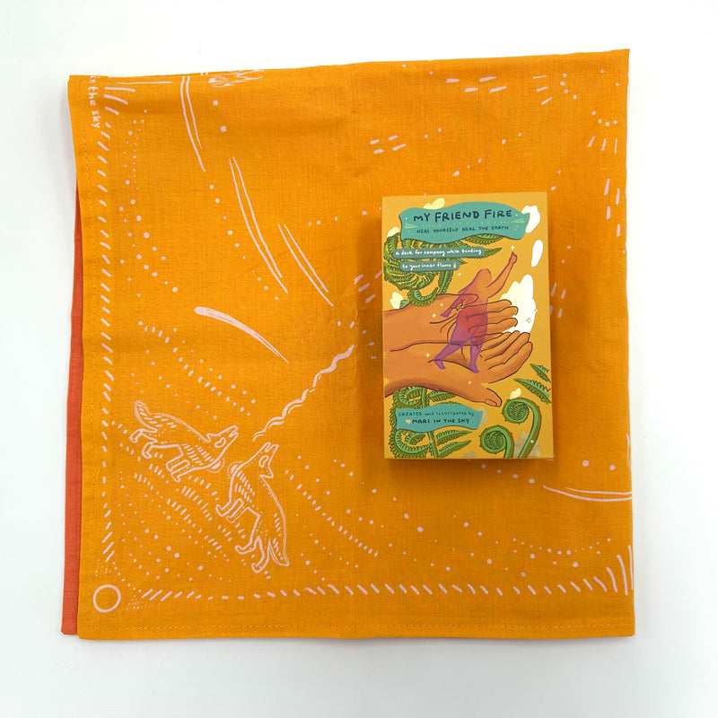 MY FRIEND FIRE READING CLOTH - DOUBLE SIDED!